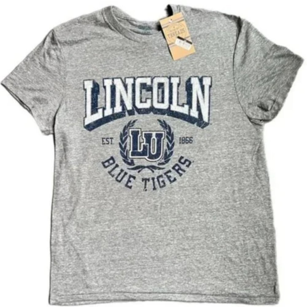 NCAA Lincoln University Men's Gray Triblend T-Shirt M